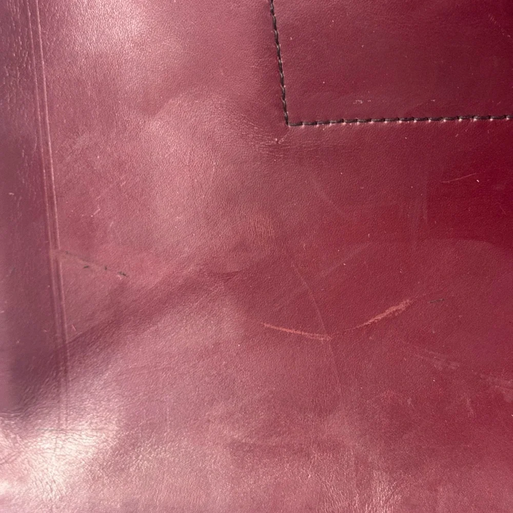 Vintage Schlesinger Brother Burgundy Leather Briefcase